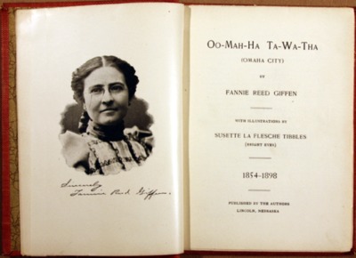 Susette La Flesche Tibbles, from the Heritage Room copy of Oo-Mah-Ha Ta-Wa-Tha